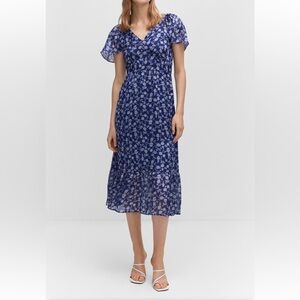 Mango Floral Midi Dress